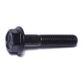 Midwest Fastener Class 10.9, M6-1.00 Flange Bolt, Black Phosphate Steel, 30 mm L, 6 PK 932926